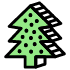 Christmas Tree Element from Retro Shapes Set