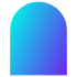Abstract Arch Element from Geometric Shapes - Gradient Set