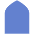 Abstract Arch Door Element from Geometric Shapes - Flat Set
