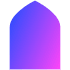 Abstract Arch Door Element from Geometric Shapes - Gradient Set