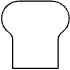 Abstract Bread Element from Geometric Shapes - Filled Set