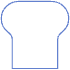 Abstract Bread Element from Geometric Shapes - Line Set