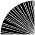 Abstract Circle Sharp Half Element from Geometric Shapes - Texturized Set