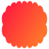 Abstract Cloud Horizontal Element from Geometric Shapes - Gradient Set