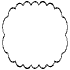 Abstract Cloud Horizontal Element from Geometric Shapes - Filled Set