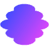 Abstract Cloud Vertical Element from Geometric Shapes - Gradient Set
