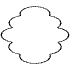 Abstract Cloud Vertical Element from Geometric Shapes - Filled Set