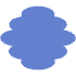 Abstract Cloud Vertical Element from Geometric Shapes - Flat Set