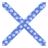 Abstract Cross Element from Geometric Shapes - Texturized Set