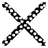 Abstract Cross Element from Geometric Shapes - Texturized Set