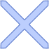 Abstract Cross Element from Geometric Shapes - Filled Set