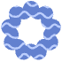 Abstract Donut Element from Geometric Shapes - Texturized Set