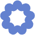 Abstract Donut Element from Geometric Shapes - Flat Set