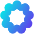 Abstract Donut Element from Geometric Shapes - Gradient Set