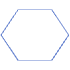 Abstract Hexagon Vertical Element from Geometric Shapes - Line Set