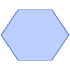 Abstract Hexagon Vertical Element from Geometric Shapes - Filled Set