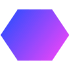 Abstract Hexagon Vertical Element from Geometric Shapes - Gradient Set