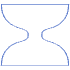 Abstract Hourglass Element from Geometric Shapes - Line Set
