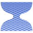 Abstract Hourglass Element from Geometric Shapes - Texturized Set
