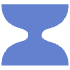 Abstract Hourglass Element from Geometric Shapes - Flat Set