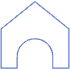 Abstract House Element from Geometric Shapes - Line Set