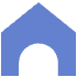 Abstract House Element from Geometric Shapes - Flat Set