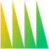 Abstract Nature Grass Element from Geometric Shapes - Gradient Set