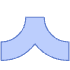 Abstract Nose Element from Geometric Shapes - Filled Set