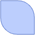 Abstract Oval Sharp Element from Geometric Shapes - Filled Set