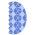 Abstract Pastry Element from Geometric Shapes - Texturized Set