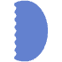 Abstract Pastry Element from Geometric Shapes - Flat Set