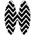 Abstract Pastry Bow Element from Geometric Shapes - Texturized Set