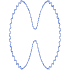 Abstract Pastry Bow Element from Geometric Shapes - Line Set