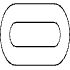 Abstract Path Oval Route Element from Geometric Shapes - Filled Set