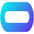 Abstract Path Oval Route Element from Geometric Shapes - Gradient Set
