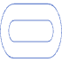 Abstract Path Oval Route Element from Geometric Shapes - Line Set