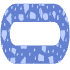 Abstract Path Oval Route Element from Geometric Shapes - Texturized Set
