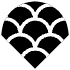 Abstract Petal Element from Geometric Shapes - Texturized Set