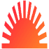 Abstract Sunset Element from Geometric Shapes - Gradient Set