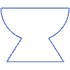 Abstract Tray Element from Geometric Shapes - Line Set