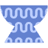 Abstract Tray Element from Geometric Shapes - Texturized Set