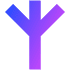 Abstract Tree Element from Geometric Shapes - Gradient Set