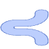 Abstract Worm Element from Geometric Shapes - Filled Set