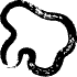 Blob Curve 1 Element from Organic Shapes - Outlined Ink Set