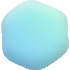 Blob Round Hexagon Element from Blob Shapes - Gradient Set