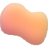 Blob Uneven 2 Element from Blob Shapes - Gradient Set