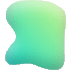 Block Round 1 Element from Blob Shapes - Gradient Set