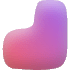 Block Round Element from Blob Shapes - Gradient Set