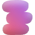 Bow Wide Rock Element from Blob Shapes - Gradient Set