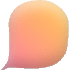 Chat Bubble 2 Element from Blob Shapes - Gradient Set